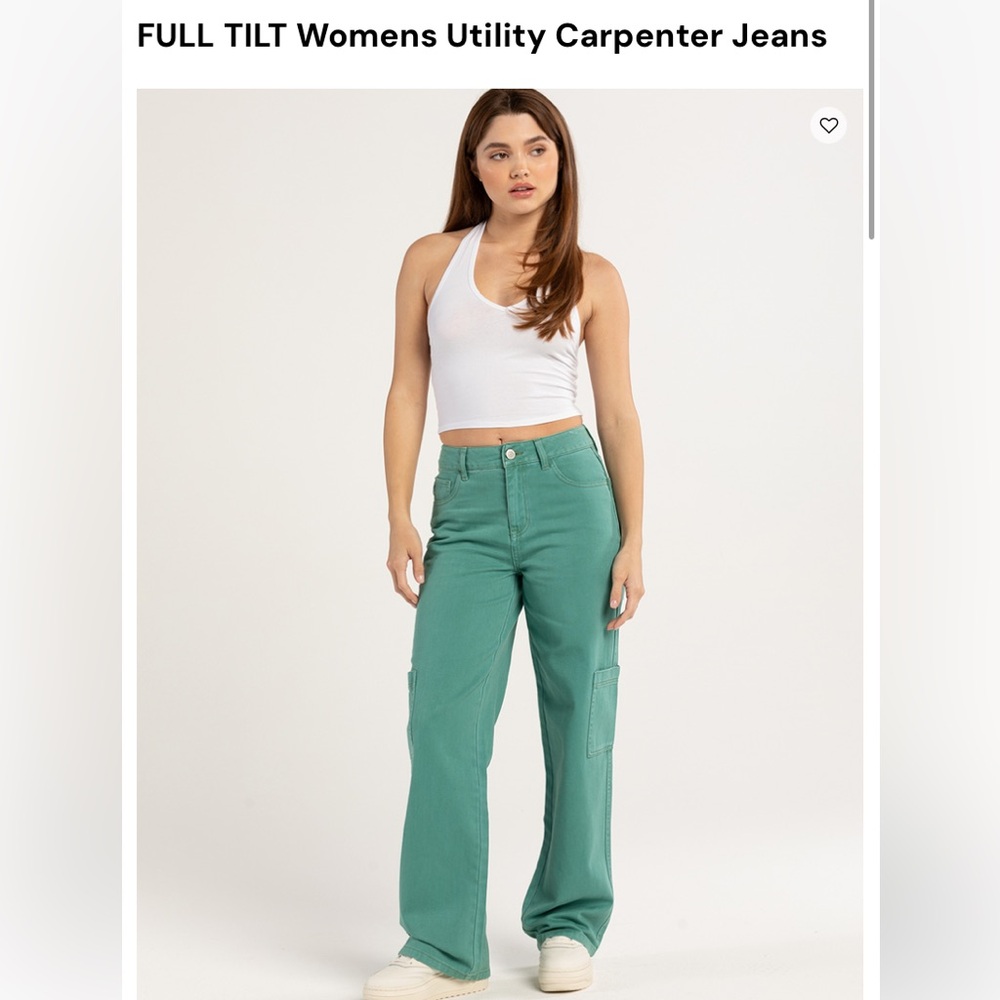 teal carpenter pants